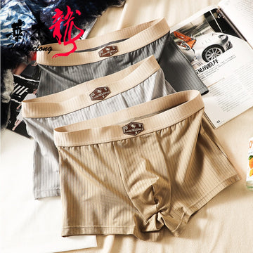Comfort Fit Ice Silk Men’s Boxers(set of 04)